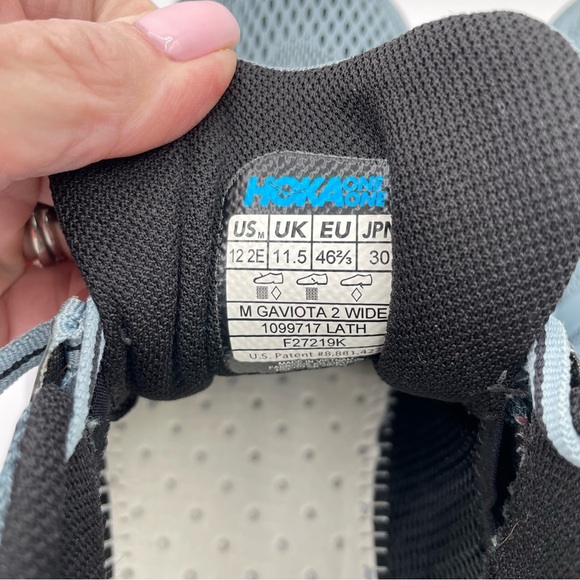 HOKA Gaviota 2 Size 12 Wide Blue - Picture 16 of 16